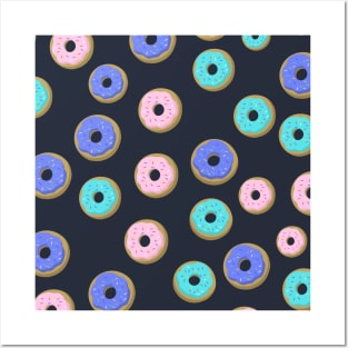 Donuts pattern Posters and Art